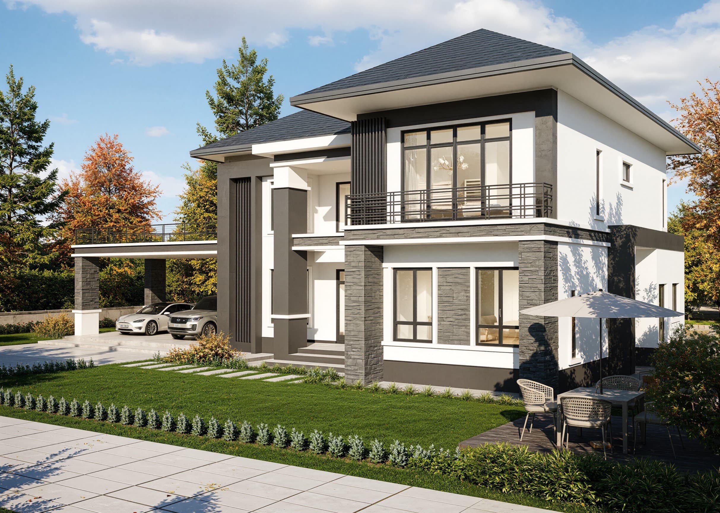 บริการก่อสร้าง Prestige Estate L (บ้านขนาดใหญ่) โดย Kitti Construction